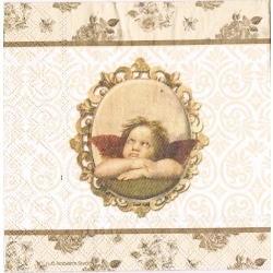 Serwetka do decoupage - 1747- anioły vintage